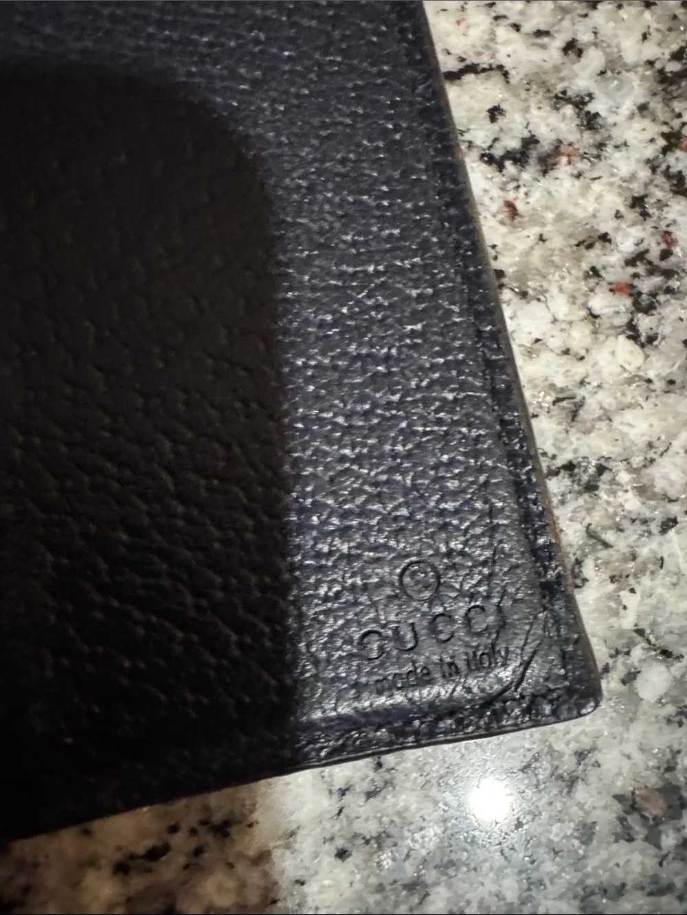 Gucci Men's Brown GG Canvas Bi-Fold Wallet with Gold Logo